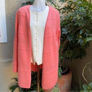 Orange/peach Charter Club Luxury Cashmere Knitted Sweater